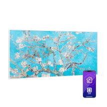 Klarstein - Wonderwall Air Art Smart Infrarotheizung 120x60cm 700w Wandinstallation App-steuerung Mandelblüten