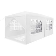 Froadp 3x6m Gazebo Da Giardino Con 6 Pareti, Impermeabile, Tenda Per Feste, Struttura In Acciaio, Tendone, Gazebo Da Giardino, Tenda Da Sole, 