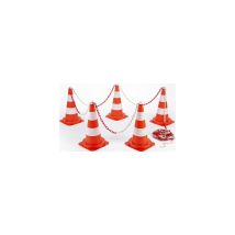Kit De Señalización 8 Conos De 50 Cm De Pvc + 12,50 M De Cadena - Vinmer