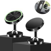 Pack Magnetische Autotelefonhalterung Universal-autohalterung, Um 720 Grad Drehbare Telefonhalterung Mit Starkem Magnet Für Iphone Samsung, Huawei 