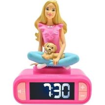 Réveil Digital Avec Veilleuse Lumineuse, Barbie En 3d, Et Effets Sonores