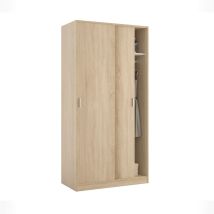 Armario 2 puertas correderas 200 cm melaminizado blanco – Ideal para dormitorios – 8423490264417