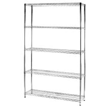 Archimede Étagère Métallique Etagère 5 Tablettes Cm 36 X 121 X H. 200 Cuisine Salle De Bains Garage Placard