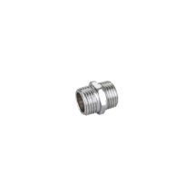 Pezón Derecho en Cromo de Latón 3/8"" – Conector Cromado – Rosca Cilíndrica – Apto para Contacto con Sustancias Potables