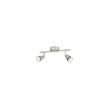 Spot Led Gu10 2x3w Acciaio Spazzolato - Prolight