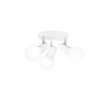 Fan Europe - Spot Plafoniera Punto In Metallo Bianco Con Tre Punti Luce Orientabili'