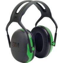 Orejeras 3M Peltor X1 – Protección auditiva – Atenuación 27 dB – Diadema cómoda – Color negro-verde