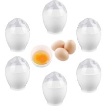 6 Pièces Pocheuse Oeuf Easy Egg Cooker Pocheuses À Œufs En Plastique Cuit Oeuf Micro Onde Poêle Pour Micro Ondesantiadhésive Réutilisables Avec 