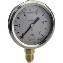 Ich - Manometer 63r10.mge Anschluss (manometer): Unterseite 0 Bis 10 Bar Außengewinde 1/4' 1 St.