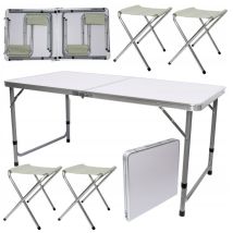 Table De Camping, Ensemble De Pique-nique Pliant Avec Chaises
