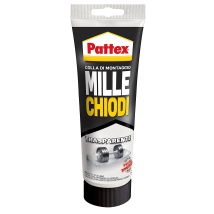 Pattex – Millechiodi Trasparente 200 gr – Adesivo acrilico in dispersione acquosa – Resistenza fino a 60 kg/cm²