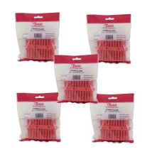 Talon - Red 5-5.5mm Wall Plugs Plastic Screw Fixing Plugs Euro Slot X500 Pack P2es