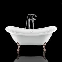 Rogier&mothes - Bañera Con Patas Darlington 175 Cm Patas León Cobre Envejecido