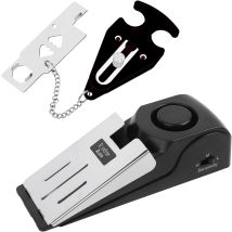 Portable Doorstop With Alarm Function And Door Lock For Increased Security When Traveling And At Home – No Additional Installation Required, Burglar-