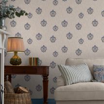 Papier Peint Intissé Joules Grove Motif 1005 X 52cm Bleu, Gris
