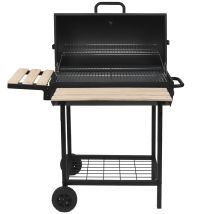 Robby - Barbecue A Carbonella 76x33,5cm Con Carrello - Smoker One Xl