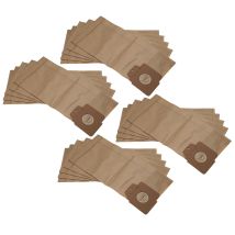 20x Sacchetto Compatibile Con Kärcher Cv 48/2 Professional Aspirapolvere - 35cm X 16cm Marrone - Vhbw