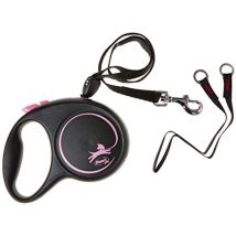 Correa enrollable rosa de 5 metros para perros pequeños hasta 20 kg – Flexi