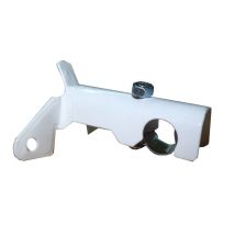 Soporte de tubo N.1 para cortinas Ø12 mm – Acero dorado – Instalación fácil – 60 x 65 x 40 mm