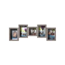 Rustic Galerier., 4x10x15 Und 1x10x10 Cm, Grau