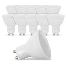 Lote De 10 Bombillas Led Gu10 5w Eq. 40w 6000k Blanco Frio