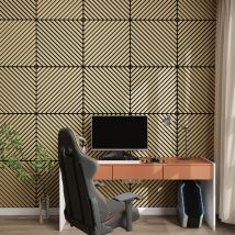 Neu.holz - Set De 8 Paneles Acústicos Vang 3d 2,88 M² Lamas Diagonales - Roble [ ]
