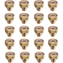 Pack Mit 20 Messingdüsen Für Nebelsysteme. Gewinde Kompatibel Mit 99% Der Systeme. Bohrung 0,3 Mm.