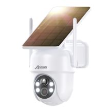 Anran - Cámaras De Videovigilancia Exteriores 3mp 2k Camara Vigilancia Wifi Exterior Solar,cámara Inalámbrica Con Panel Solar Integrado Y Foco, Cámara