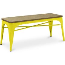 Bank - Industriedesign - Holz Und Metall - Stylix Gelb