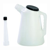 Misurino 5L in HD-PE – Tubo flessibile – Trasparente, Bianco – CORA