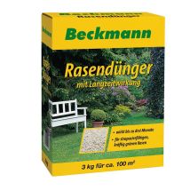 Beckmann - 20-5-8 Rasendünger 3 Kg Langzeitwirkung Langzeitrasendünger Startdünger