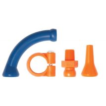 Juego de tubo modular LOC LINE 90G – 4 arcos de 90° – 4 anillos de sujeción – 1 conector NPT 1/4" – 3 boquillas redondas