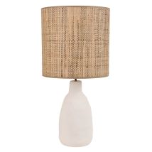 B-Ware Market Set Portinatx M Tischleuchte Lampe Weiß Höhe 58cm Beleuchtung Modern