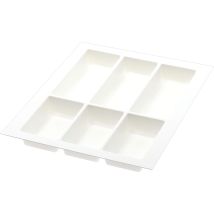 Agoform Besteckeinsatz Classico Kürzbar 490x390x50,5mm, Kunststoff Weiß