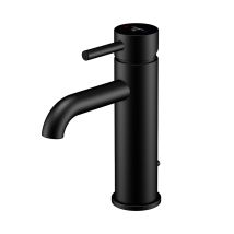 Steinberg Armaturen - Steinberg 100 - Miscelatore Da Lavabo Con Piletta Di Scarico, Nero Opaco 100 1755 S