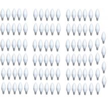 Lot De 100 Ampoules Led 6w Flamme Blanc Chaud 2700k 470lm Culot E14 230v Opaque Non-dimmable Airis Ledflamme6w