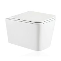 Inodoro Suspendido Trend Con Sistema Vortex Tornado 3 Ultra Quiet Flush Blanco, Asiento Y Tapa Softclose De Koller Pool