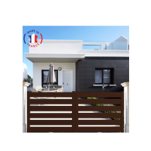Portail Aluminium Coulissant Sah En Kit Dimensions L.3500 (entre Piliers) X H.1700 Mm Couleurs Marron (ral 1247)