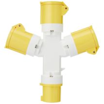 PowerMaster – 16 Amp 110V 3-Way Adaptor – Safe Power Distribution for Multiple Devices