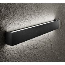 Applique Murale Led Moderne En Aluminium Noir Mat 30w 3000k, Design Mince Et Élégant Pour Éclairage Intérieur De Haute Qualité Par Perenz.