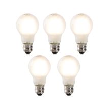 Luedd - Set De 5 Bombillas Led E27 Regulables Con Vidrio Esmerilado 4w 320lm 2700k