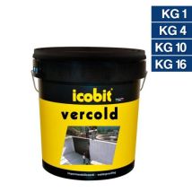 Asfalto a freddo visco-tixotropico 1 kg – Impermeabilizzazione terrazze, tetti, fondazioni – ICOBIT