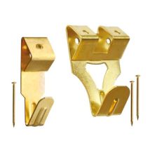 Gancio X Ottone – H 22mm x 6mm – 10 Pezzi per Confezione – Acciaio Ottone