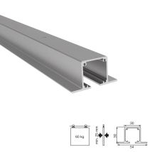 Guia Klein Oculta Lite Top 60 2mts (f8) - Guía Oculta Para Puertas Correderas Klein Lite Top 60