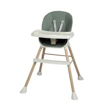Dekko Baby High Chair Safe Feeding 6-in-1 Removable Seat Tray Adjustable Green