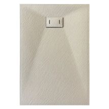Idralite - Piatto Doccia Tortora Effetto Pietra Rettangolare Mod. Strong 80x120 Cm