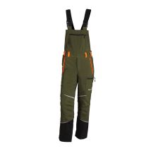 Kox - Schnittschutz Latzhose Mistral 3.0 Grün/orange Größe 29 Untersetzt