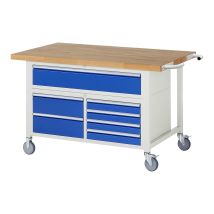Fahrbare Werkbank 8921, B1500xt900xh880mm, 7x Schublade-ta - Rau