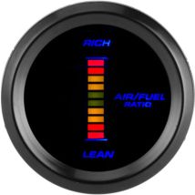 Vtizikl Jauge Universelle De Rapport De Carburant D'Air Bleu Indicateur Led Mètre 52mm Dia Instrument Automatique