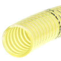 Tubo spiralato atossico 60mm – PVC – Colore giallo trasparente con spirale bianca – Rotolo 50 ml